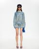 Lioness Lioness Rhode cotton blend cargo mini skirt in vintage stone blue wash - 2