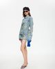 Lioness Lioness Rhode cotton blend cargo mini skirt in vintage stone blue wash - 3