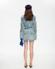Lioness Lioness Rhode cotton blend cargo mini skirt in vintage stone blue wash - 4