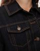 Lioness Lioness Rider cotton rich denim cinched waist button through mini dress in dark wash-Navy - 3