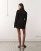 Lioness Lioness Rider cotton rich denim cinched waist button through mini dress in dark wash-Navy - 4