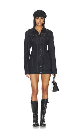 LIONESS LIONESS Rider Denim Mini Dress