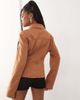 Lioness Lioness Rider faux suede cinch waist detail jacket in tan-Brown - 4