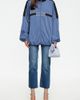 Lioness Lioness Roades Windbreaker Funnel Neck Jacket in Slate Blue, Women's at Urban Outfitters - 4