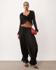 Lioness Lioness ruffle lace long sleeve top set in black - 2