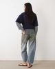 Lioness Lioness Rush Hour straight leg tie detail jeans in vintage blue wash - 3