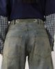 Lioness Lioness Rush Hour straight leg tie detail jeans in vintage blue wash - 4