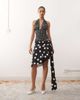 Lioness Lioness Safari slinky waist draped detail asymmetric hem skirt in black polka dots - part of a set-Multi - 1