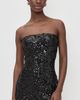 Lioness Lioness Sequin Strapless Mini Dress Noir - 2