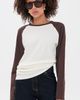 Lioness Lioness Shift Long Sleeve Tee Chocolate - 2