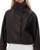 Lioness Lioness Shoreline Funnel Faux Leather Jacket Chocolate - 1