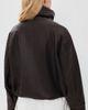 Lioness Lioness Shoreline Funnel Faux Leather Jacket Chocolate - 3
