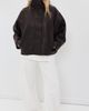 Lioness Lioness Shoreline Funnel Faux Leather Jacket Chocolate - 5