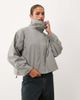 Lioness Lioness Shoreline funnel neck oversized utility toggle windbreaker jacket in silver - 1