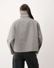 Lioness Lioness Shoreline funnel neck oversized utility toggle windbreaker jacket in silver - 3