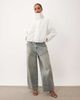 Lioness Lioness Shoreline funnel neck oversized utility toggle windbreaker jacket in white - 2