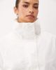 Lioness Lioness Shoreline funnel neck oversized utility toggle windbreaker jacket in white - 3