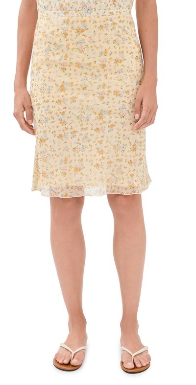 Lioness Lioness Shoreline Midi Skirt Beige
