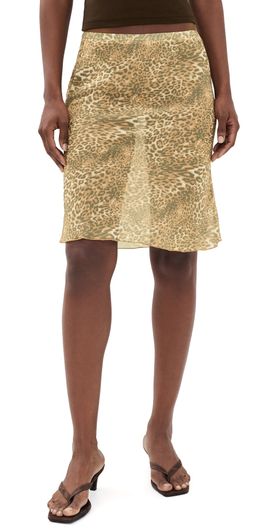 Lioness Lioness Shoreline Midi Skirt Leopard