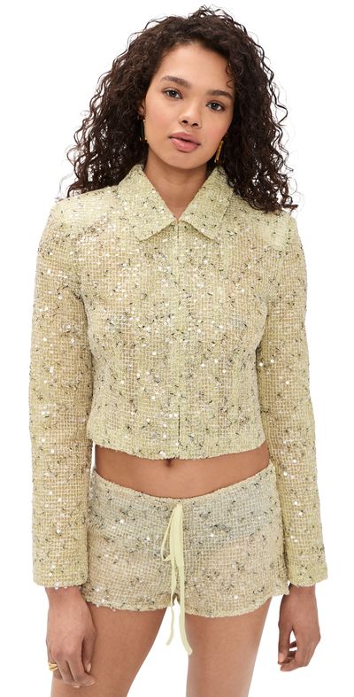 Lioness Lioness Slick Crop Jacket LEMONTINI