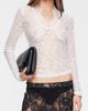 LIONESS LIONESS Soft Spoken Long Sleeve Lace Top - 1