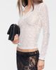 LIONESS LIONESS Soft Spoken Long Sleeve Lace Top - 4