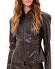 Lioness Lioness Soho Faux Leather Jacket Coffee - 1