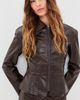 Lioness Lioness Soho Faux Leather Jacket Coffee - 2