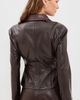 Lioness Lioness Soho Faux Leather Jacket Coffee - 3