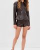 Lioness Lioness Soho Faux Leather Shorts Coffee - 5