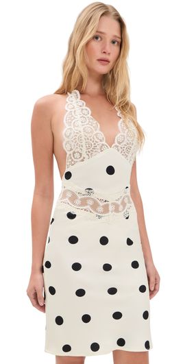 Lioness Lioness Solana Midi Dress Cream Polka