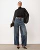 Lioness Lioness Suite Escape chiffon high neck balloon sleeve blouse in black - 1