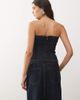 Lioness Lioness Sweetness seam detail bandeau top in indigo wash - part of a set-Blue - 2