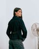 Lioness Lioness The Bronx structured rolled cuffs denim jacket in dark blue wash - 4