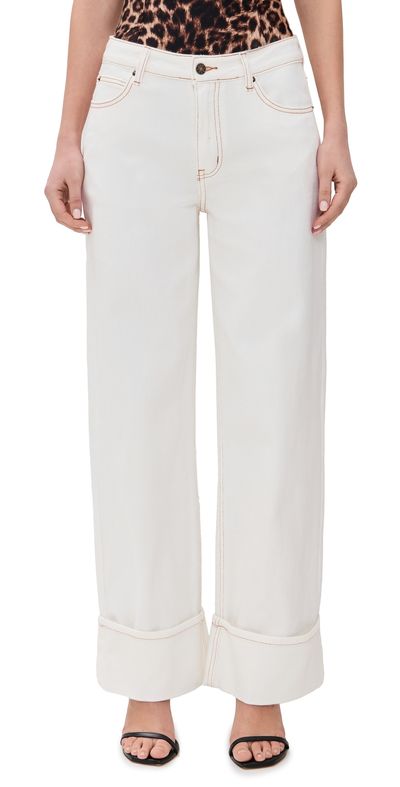 Lioness Lioness Top Model Cuffed Jeans Porcelain XS