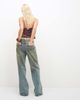 Lioness Lioness Top Model relaxed leg jeans in stone blue wash - 4