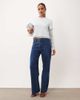 Lioness Lioness Top Model wide leg jean in mid blue wash-Black - 1