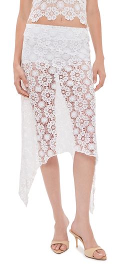 Lioness Lioness Trophy Midi Skirt Porcelain