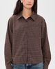 Lioness Lioness Untamed Button Down Shirt Chocolate Plaid - 2