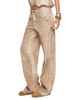 Lioness Lioness Uptown Cotton High Rise Wide Leg Jeans in Fawn - 4