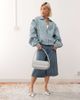 Lioness Lioness Vista Exclusive leather look contrast stitch bomber jacket in baby blue - 2