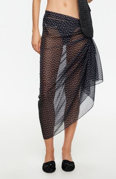 LIONESS LIONESS Wavelength Sheer Cover-Up Wrap Skirt