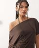 Lioness Lioness Wildlands slinky slash neck off the shoulder top in chocolate-Brown - 3