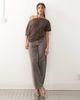 Lioness Lioness Wildlands slinky slash neck off the shoulder top in chocolate-Brown - 4