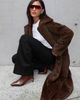 Lioness Moss Faux Fur Coat Chocolate - 2