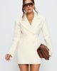 Lioness Wimbeldon Long Sleeve Mini Dress Cream - 1