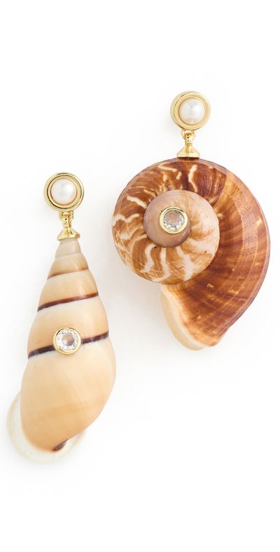 éliou éliou Caracol Earrings Brown One