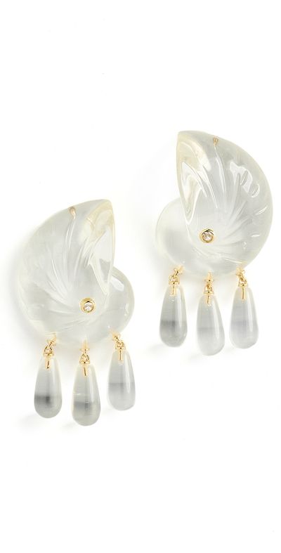 éliou éliou Comporta Earrings Clear One
