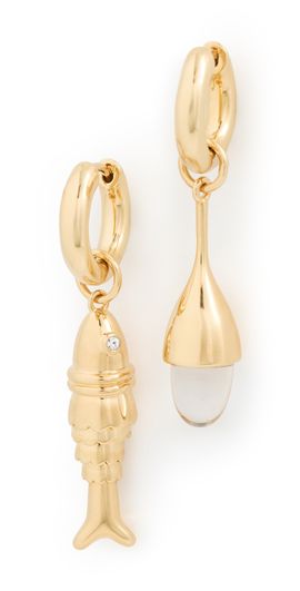 éliou éliou Costa Earrings Gold One
