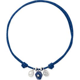 Éliou Éliou Safira Pearl & Lapis Lazuli Cord Necklace
